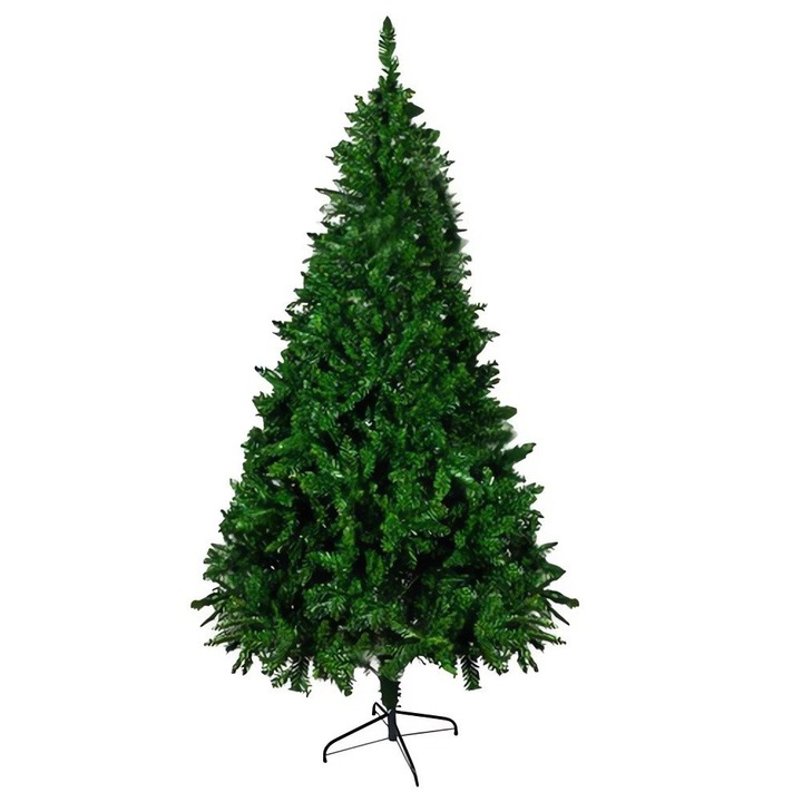 Műkarácsonyfa támasztékkal, LikeSmart, Fém talp, 220 cm