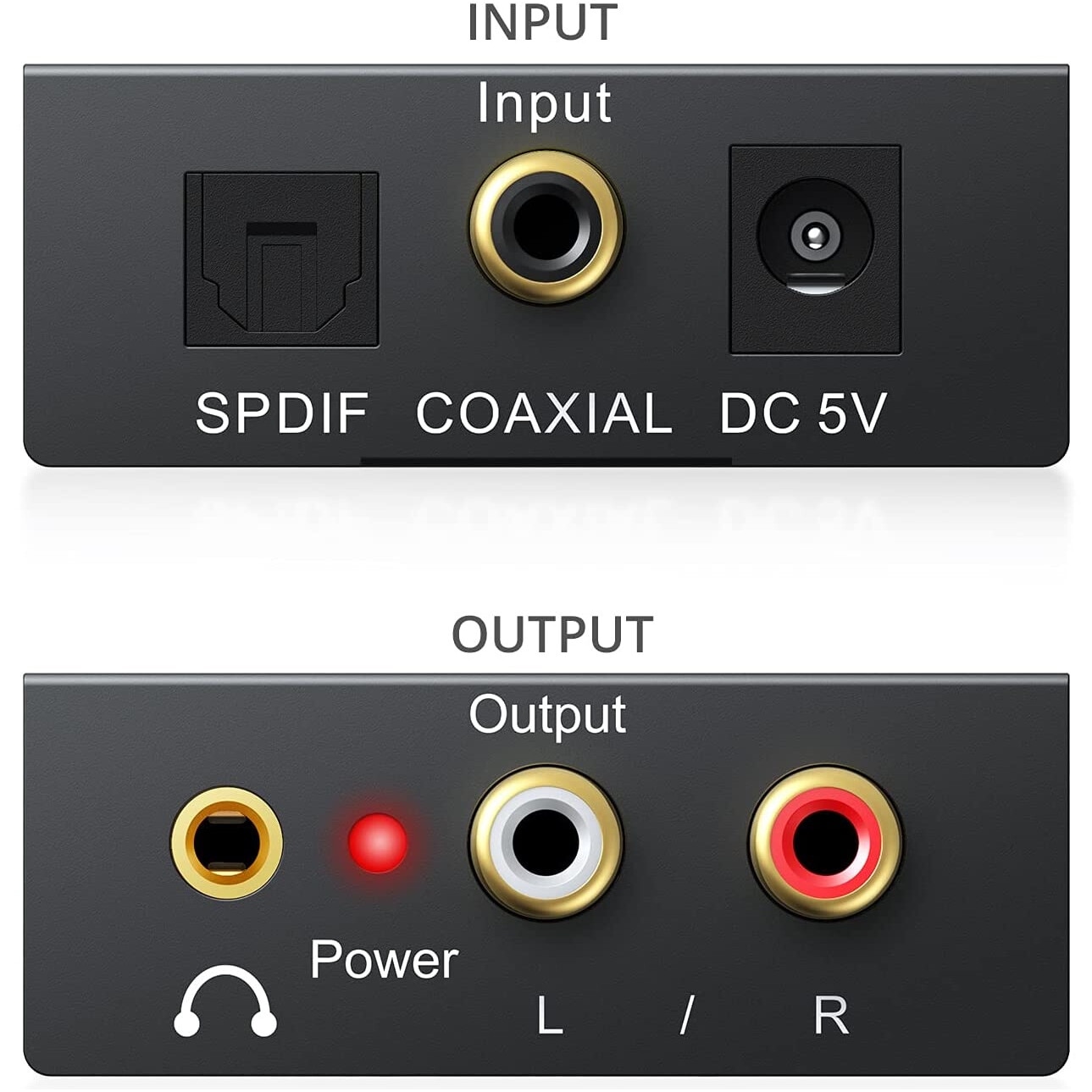 Optical Converter, Novaza Tech, 2x cinch RCA, Intrare audio