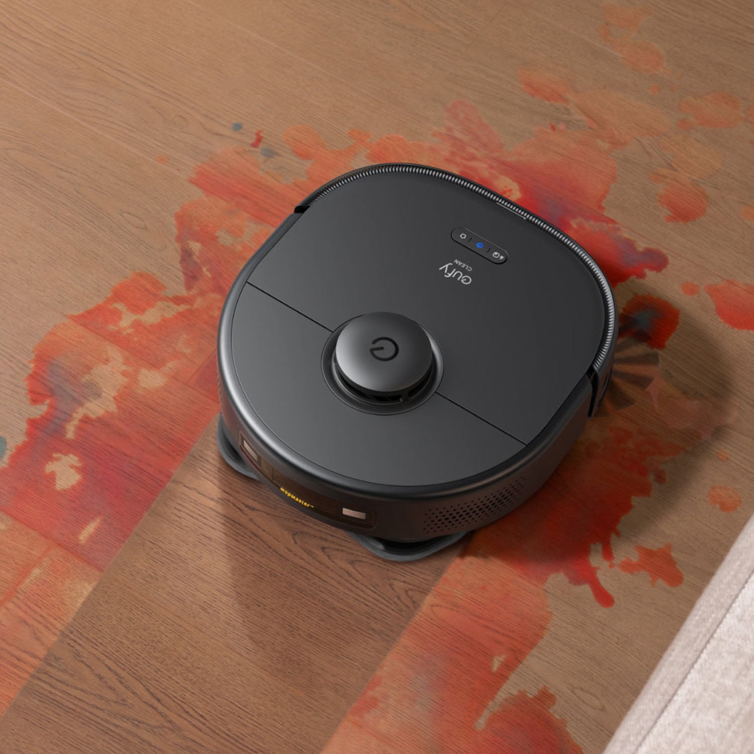 Robot de aspirare Eufy Clean X9 Pro, aspirator si mop, 5500Pa, autonomie 240 min, navigare cu laser, 5200 mAh, recipient praf 410 ml, statie de incarcare/curatare, uscare mop, negru