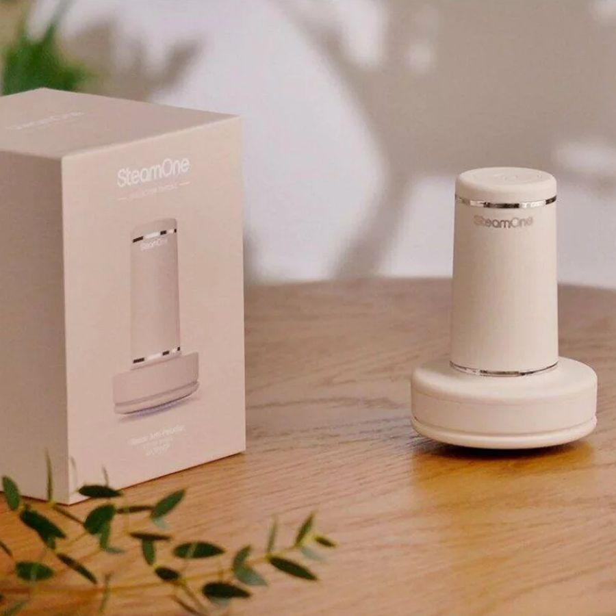 Aparat de curatat scame SteamOne, 9500 rpm, incarcare la USB-C, curatare eficienta a tuturor tipurilor de tesaturi, design ergonomic, indicator luminos, autonomie 60 minute continuu, oprire de siguranta, crem