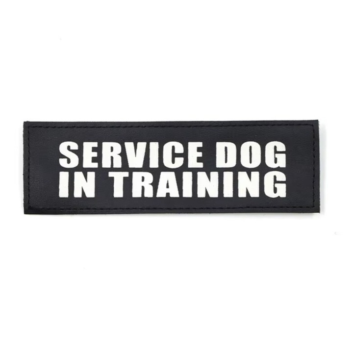 Sticker accesoriu pentru Ham, detasabil, prindere tip Velcro, Service Dog In Training