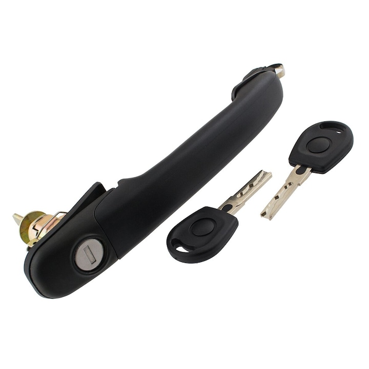Maner portiera stanga, pentru Ford Galaxy/VW Sharan/Seat Alhambra I, negru, cu incuietoare