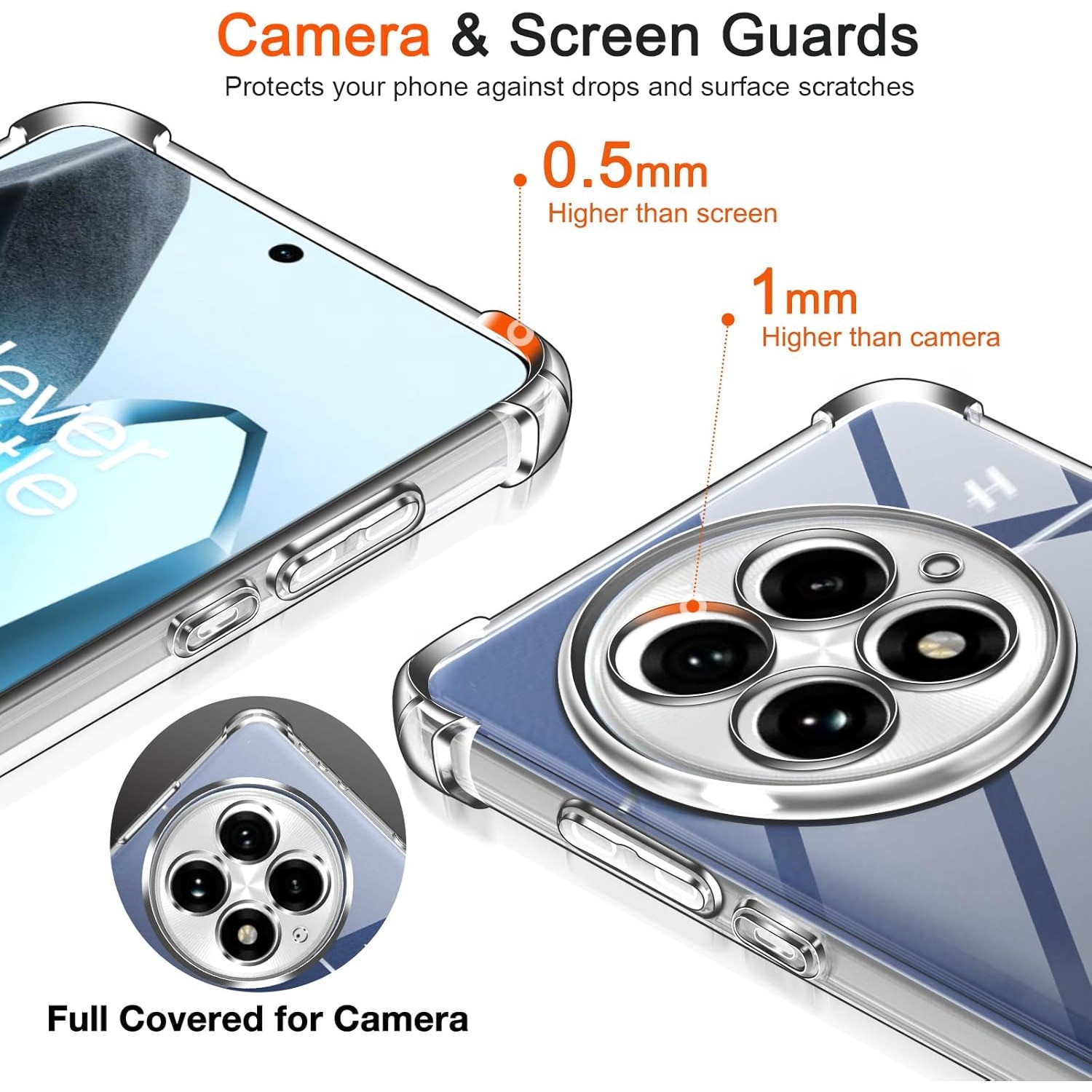 Husa pentru OnePlus 13 Slim Anti-Shock 1.5mm reinforced 4 corners Transparent