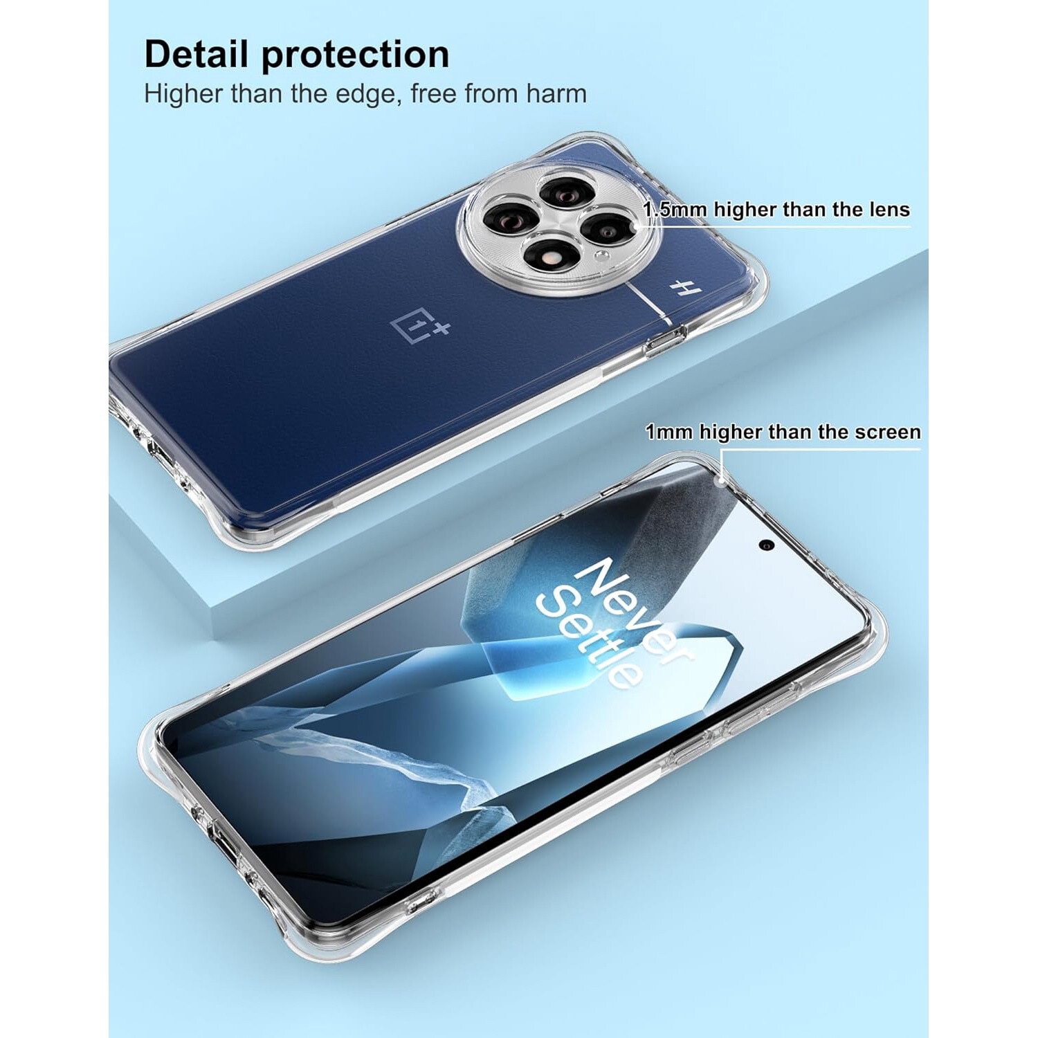 Husa pentru OnePlus 13 Slim Anti-Shock 1.5mm reinforced 4 corners Transparent