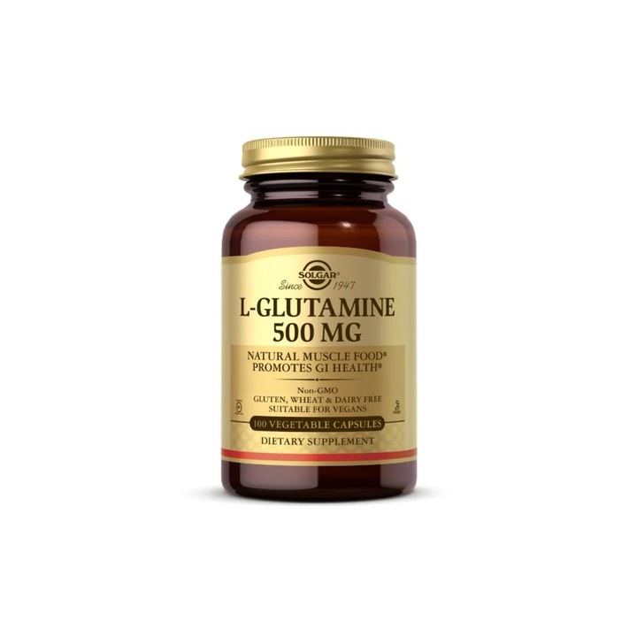 L-glutamin 500 mg – Erősítse Immunrendszerét és Támogassa Izomépítését!, 100 db Solgar