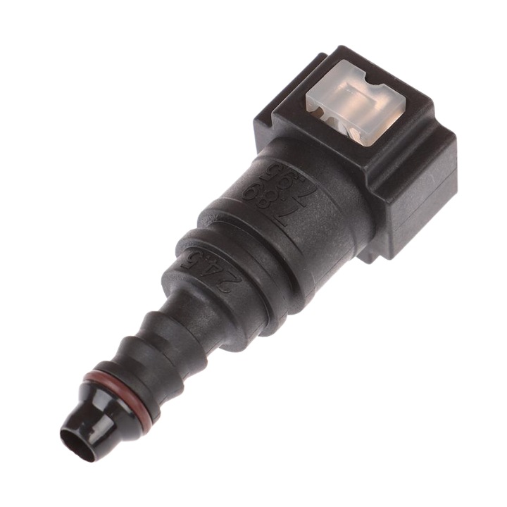 Univerzális üzemanyag-vezeték csatlakozó, 8 mm, automatikus üzemanyag-csatlakozó, egyenes, fekete, SUPER TRENDS, kompatibilis a legtöbb márkával