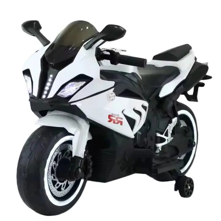 Motocicleta electrica pentru copii Kinderauto B919 2x 45W, 12V 12Ah, culoare alba