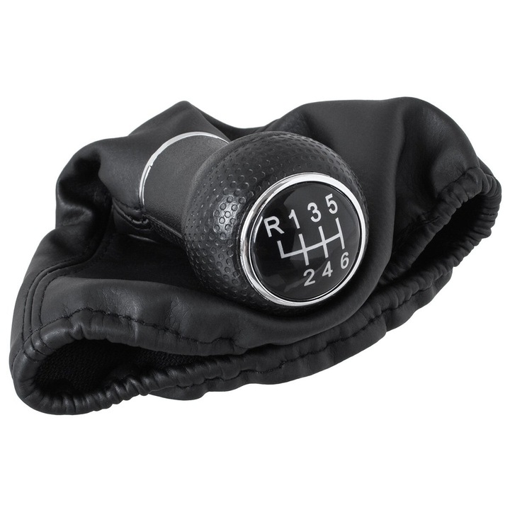 Копче за скоростен лост с маншон, MODECAR, черен, 6 скорости, за Seat Leon I 1999-2006 г.