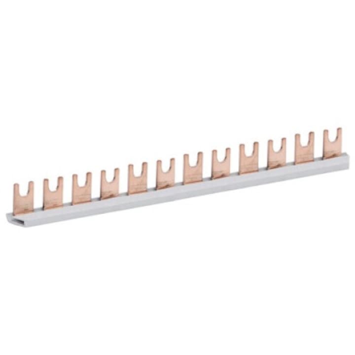 Busbar 12 module, tip furca, 1P, 100A, IZ16, 002921060, ETI