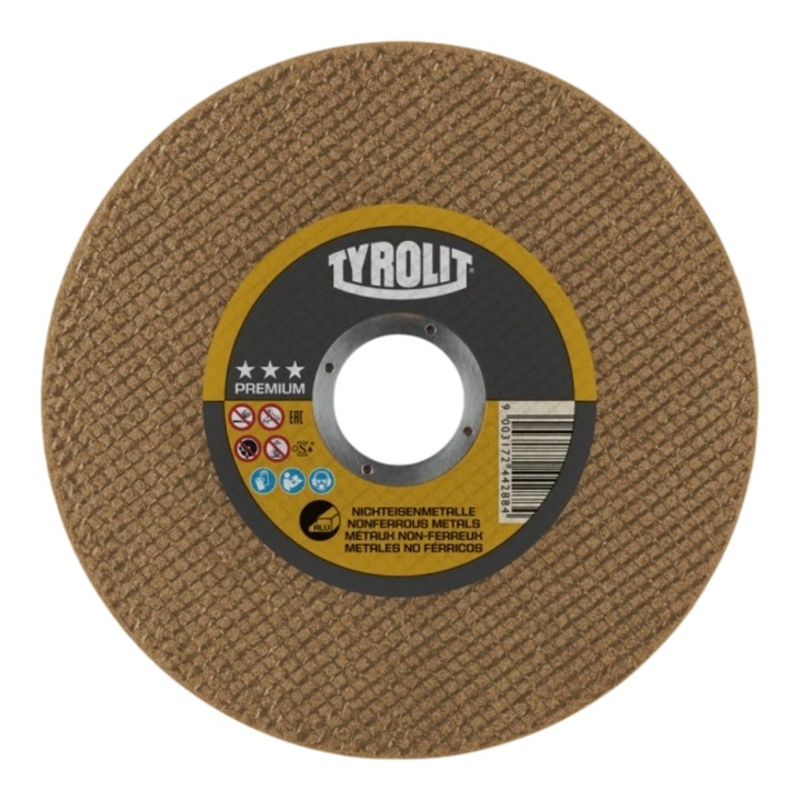 Set 5 discuri abrazive pentru taiat aluminiu, 125×2.5X22.23mm, Tyrolit PREMIUM*** 39321