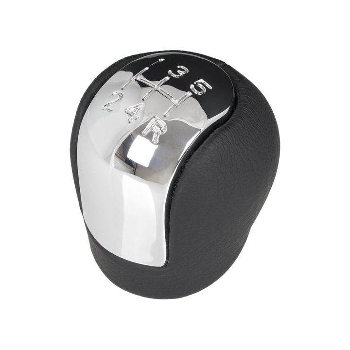 Nuca schimbator de viteze, MODECAR, Opel Vectra C 02-08, 5 viteze + R, Piele ecologica, negru