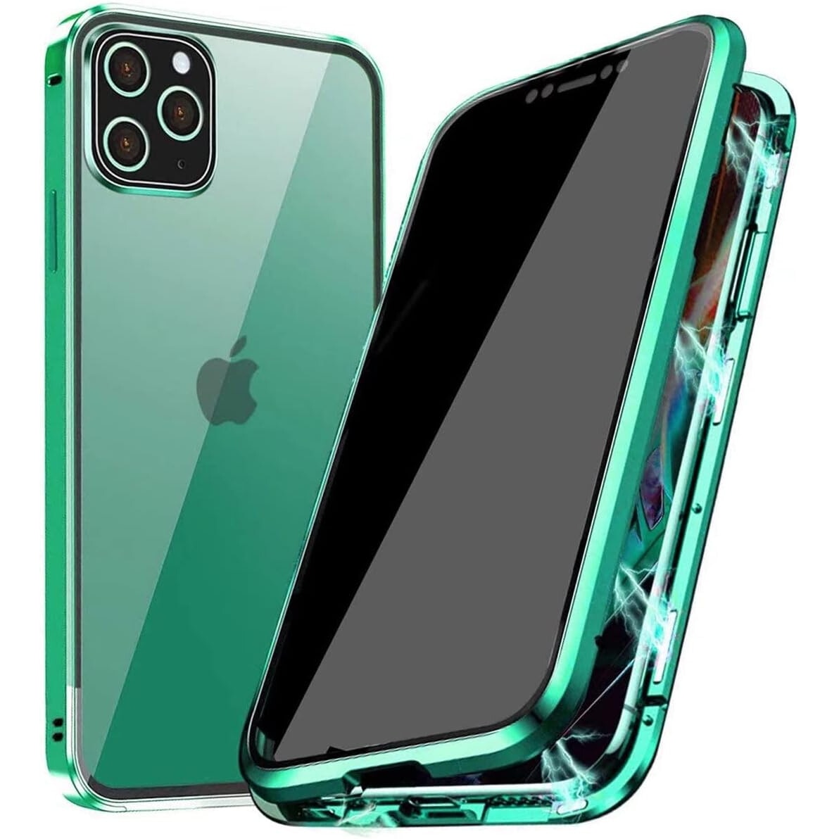 HuwaiH Cover Magnetica Con Supporto 360° Per IPhone 14/13 - Custodia Robusta Con Anello Invisibile, Protezione Militare, Blu Marino - 4