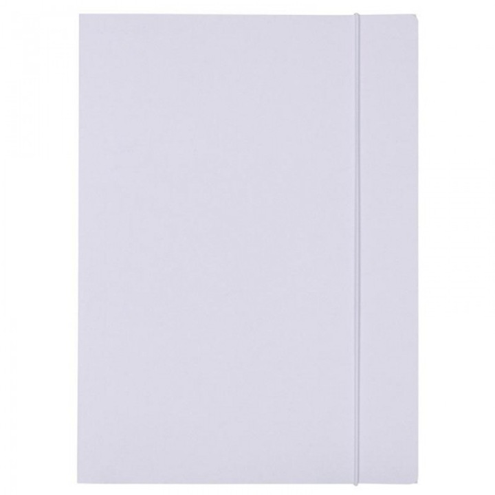 Dosar A4 Office, alb, 23,5x32cm, cu elastic, 3 compartimente