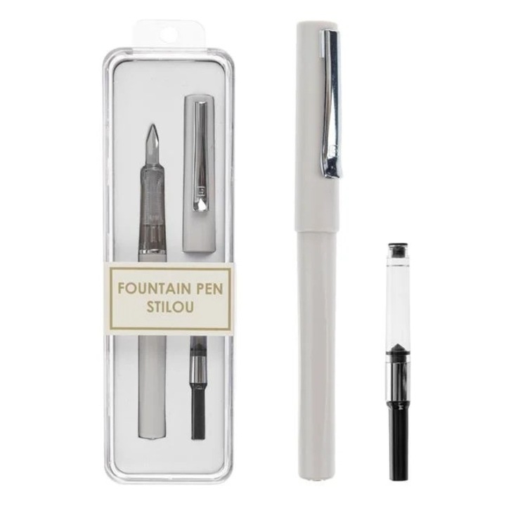 Nyland® pasztellszürke töltőtoll készlet és 1 tinta utántöltő