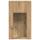 Suport turn pentru computer cu sertar vidaXL, Artisan Stejar, 30x44x74cm, 11.65 Kg