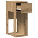 Suport turn pentru computer cu sertar vidaXL, Artisan Stejar, 30x44x74cm, 11.65 Kg