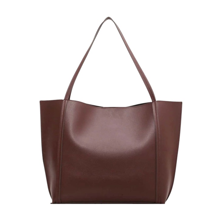 Umar táska egyszerű és minimalista dizájnnal, nagy kapacitással - barna