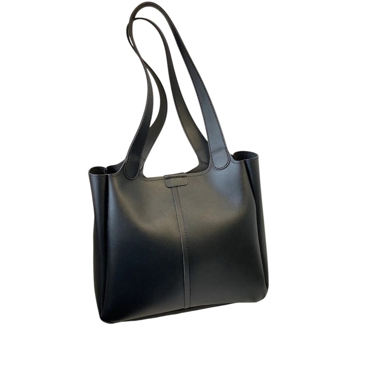 Minimalista válltáska egyszerű és elegáns dizájnnal - fekete