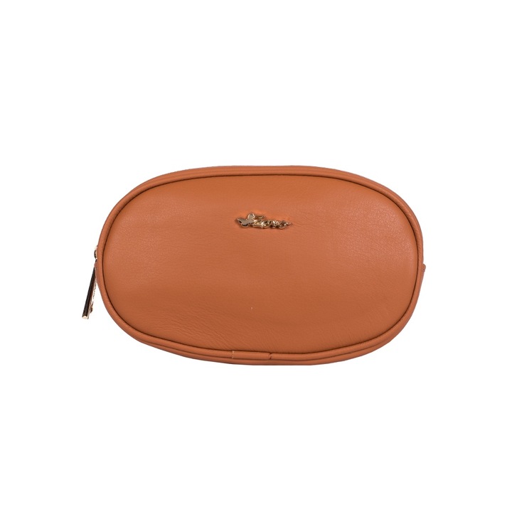 Borseta dama piele naturala Alexia, Caramel