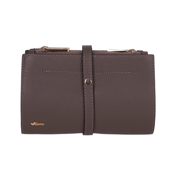 Geanta Zevo dama piele naturala tip postas Alisa