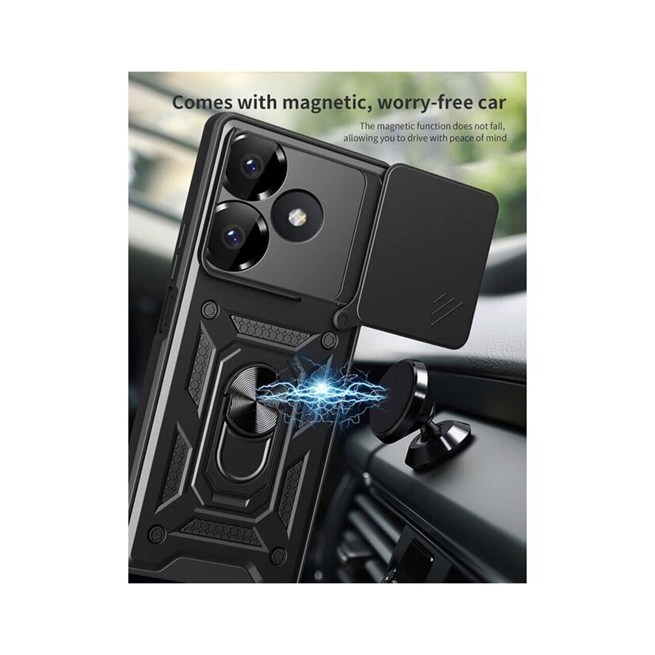 Husa pentru Xiaomi Redmi 13 / Poco M6 4G Marmalis CamShield Series Negru