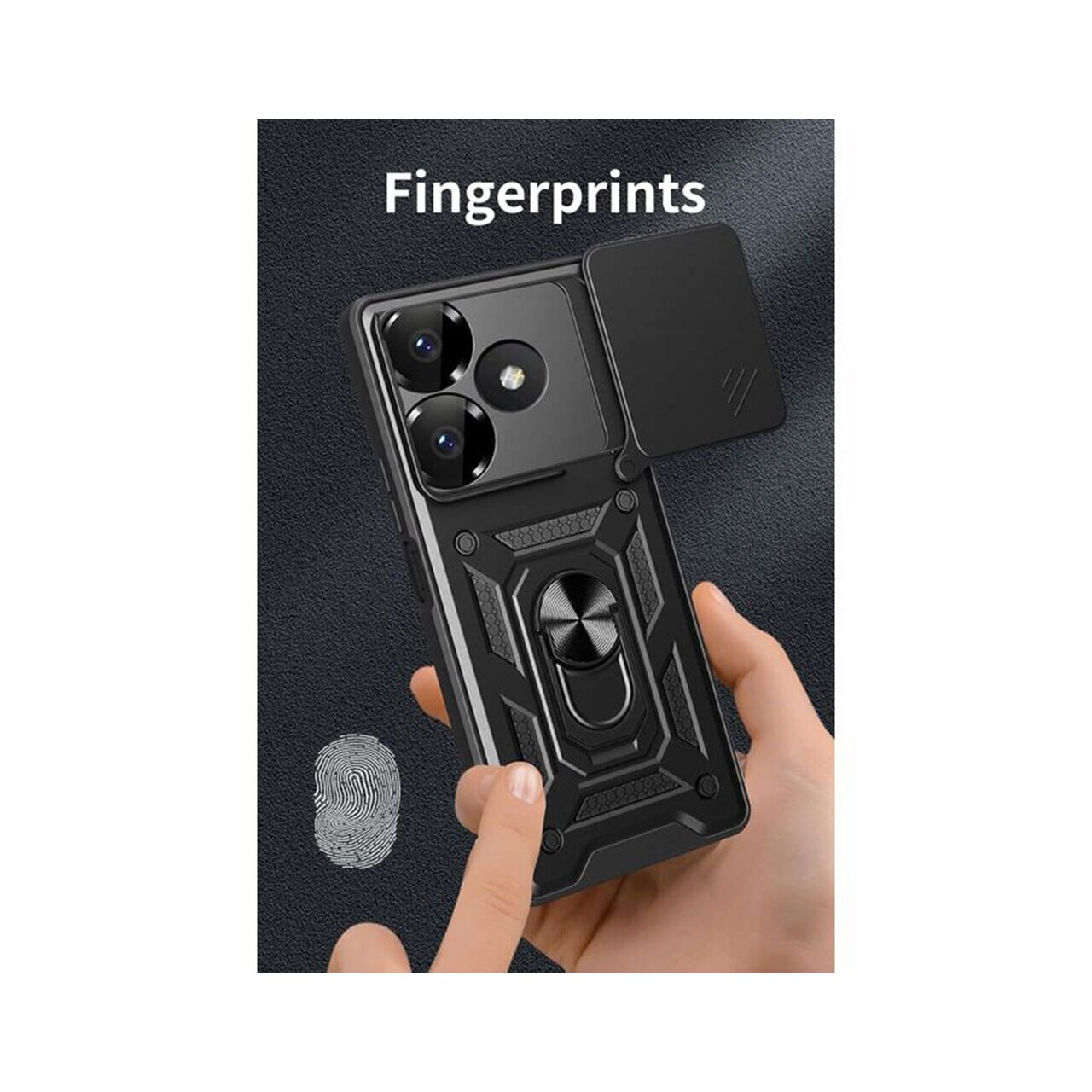 Husa pentru Xiaomi Redmi 13 / Poco M6 4G Marmalis CamShield Series Negru