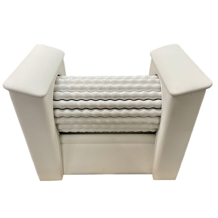 Aparat de masaj cu role Roll-Tech, 90x65x52cm, capacitate 200kg, 600W, alb