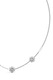 GUESS, Colier din otel inoxidabil cu zirconia, Argintiu
