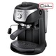 Eспресо машина De'Longhi EC221.B, 15 бара, 1 л, Пенообразувател, Система за капучино, Автоматично спиране, Черно сиво