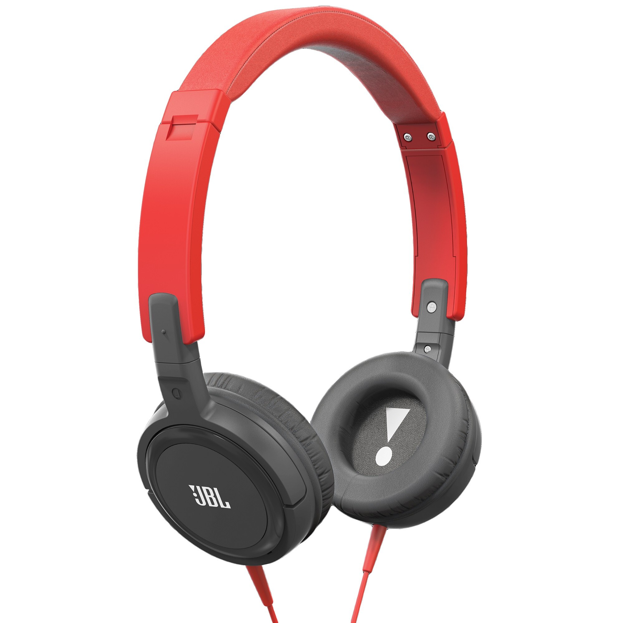 Casti audio cu banda JBL T300A, Microfon, Rosu/Gri