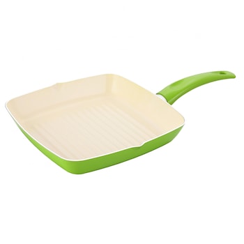 Tigaie grill aluminiu Vanora Home Ivona, Ceramica, 24 x 24 cm, Verde Tigaie grill aluminiu Vanora Home Ivona, Ceramica, 24 x 24 cm, Verde