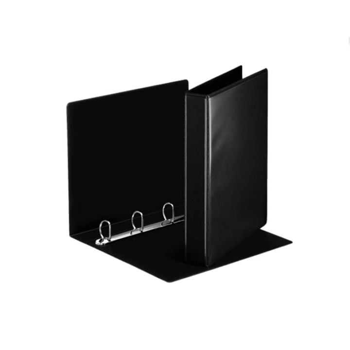 Caiet mecanic Esselte Panorama, A4, mecanism 4DR, inel 30 mm, negru