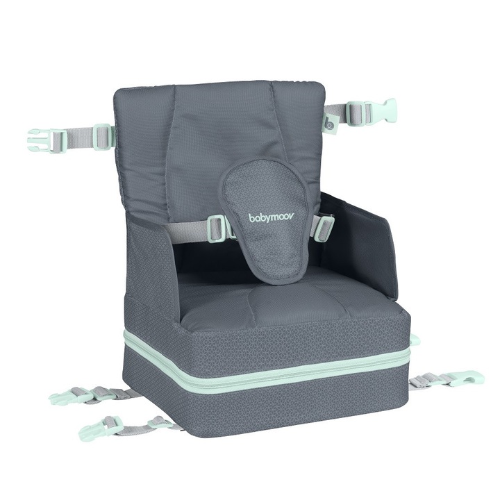Столче за хранене при пътуване Babymoov UP & GO BOOSTER, Сив