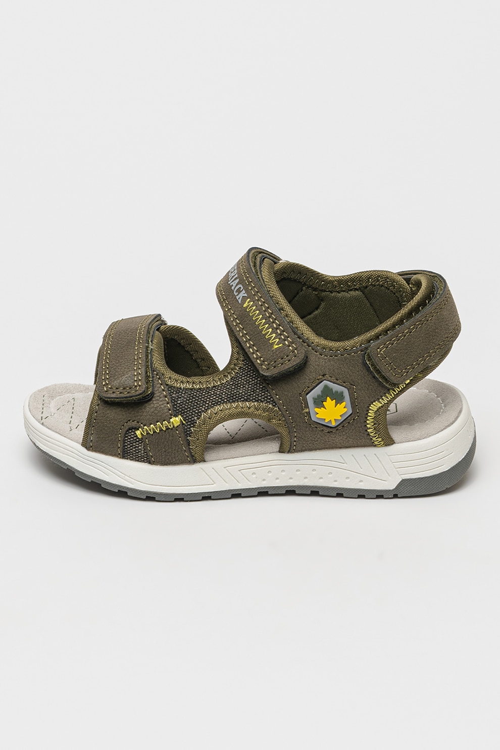 Lumberjack, Sandale cu barete velcro, Kaki, 29 EU