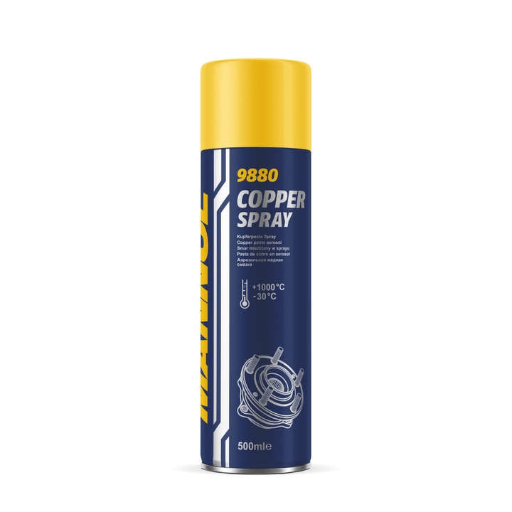 Réz spray, magas hőmérsékletű használatra