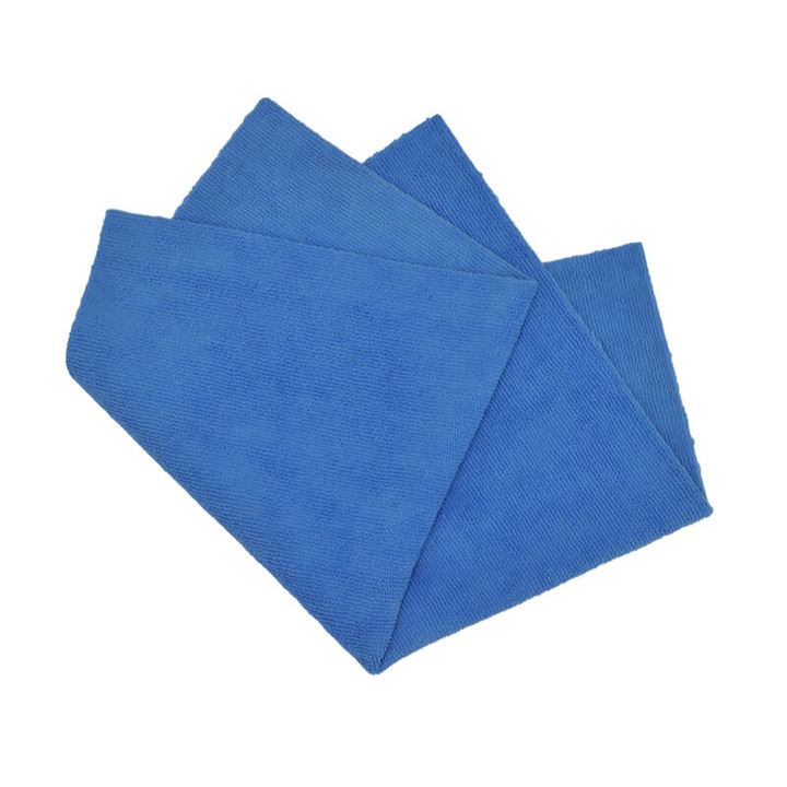 Set 10 lavete microfibra Deturner, 40x40cm 300gsm, albastru