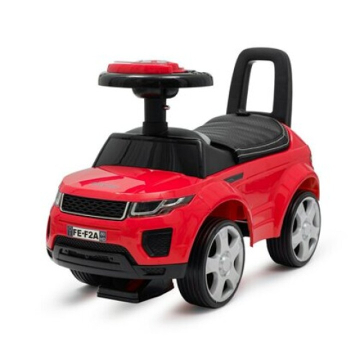 Vehicul ride-on, Baby Mix, SUV, Pana la 27 kg, Cu sezut moale din piele ecologica, Cu spatiu de depozitare, Cu melodii, 12+ luni, Red