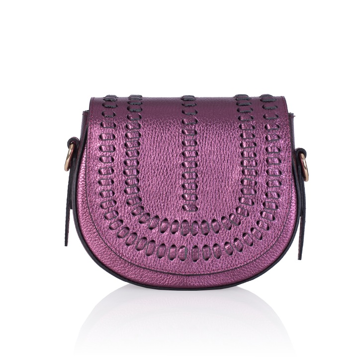 Geanta Zevo dama piele naturala detaliu cusatura Diandra