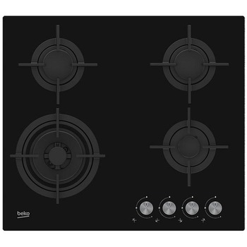 Plita incorporabila Beko HILW64222S, Gaz, 4 arzatoare, Wok, Sticla Neagra Plita incorporabila Beko HILW64222S, Gaz, 4 arzatoare, Wok, Sticla Neagra