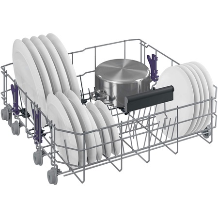 Masina de spalat vase Beko DFN28422X, 14 seturi, 8 programe, Clasa E, 60 cm, Inox