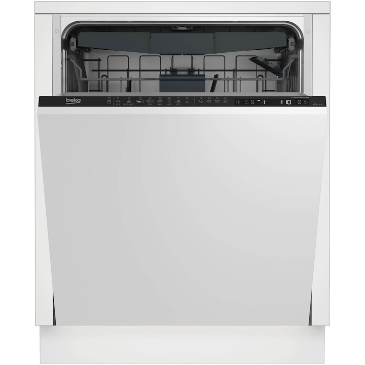 Beko DIN28430 Teljesen beépíthető mosogatógép, 60cm, 14 teríték, 8 program, D energiaosztály