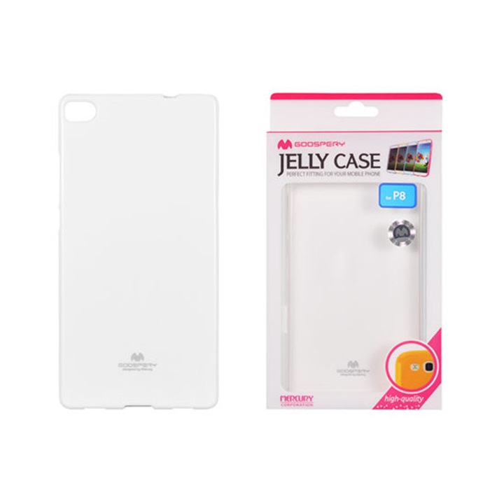 Husa Huawei P8 Mercury Jelly - Alb