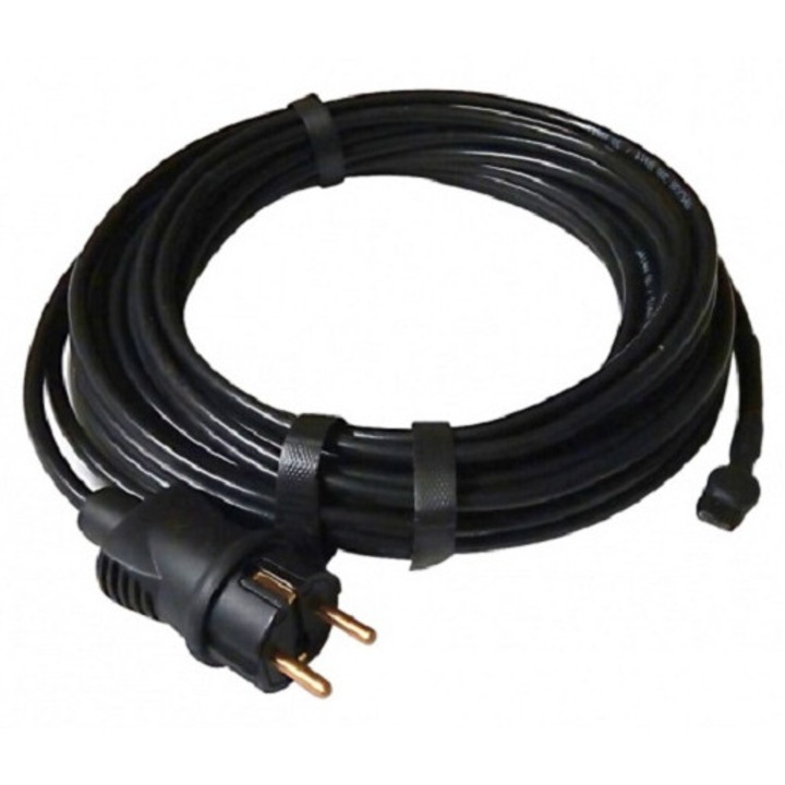 Kit cablu degivrare jgheaburi/burlane (30 W/m) stecher si termostat, cablu putere constanta MHC30 300 Watt / 10 m. / 230 Volt