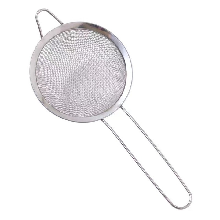 Сито от неръждаема стомана, 33х15см, с дълга дръжка