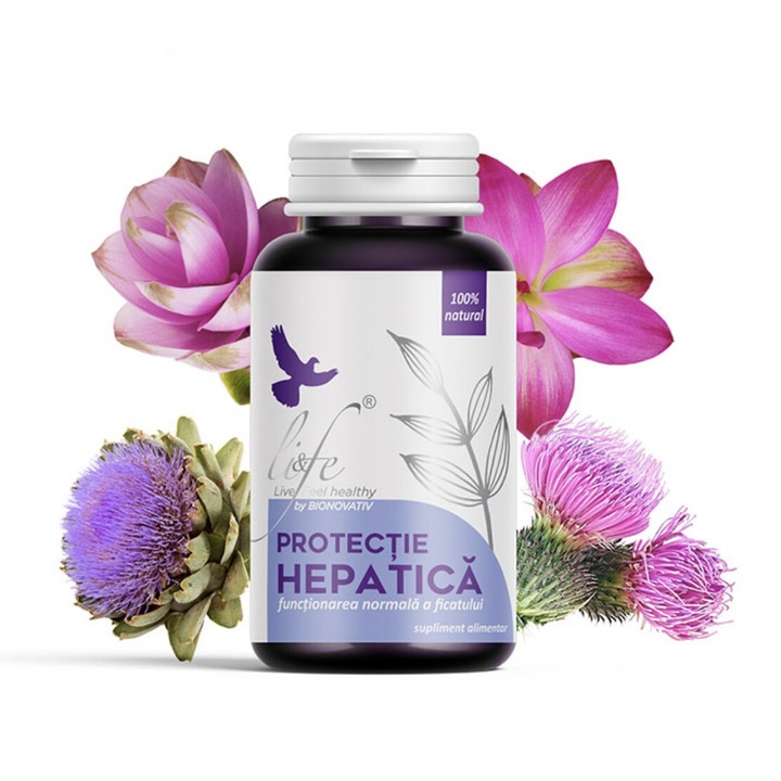 Protectie hepatica 100% natural 60 capsule, Bionovativ