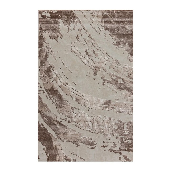 Covor Modern VESNA, Culoare BEJ / CREM, 80x150 CM, Cod: 40059B