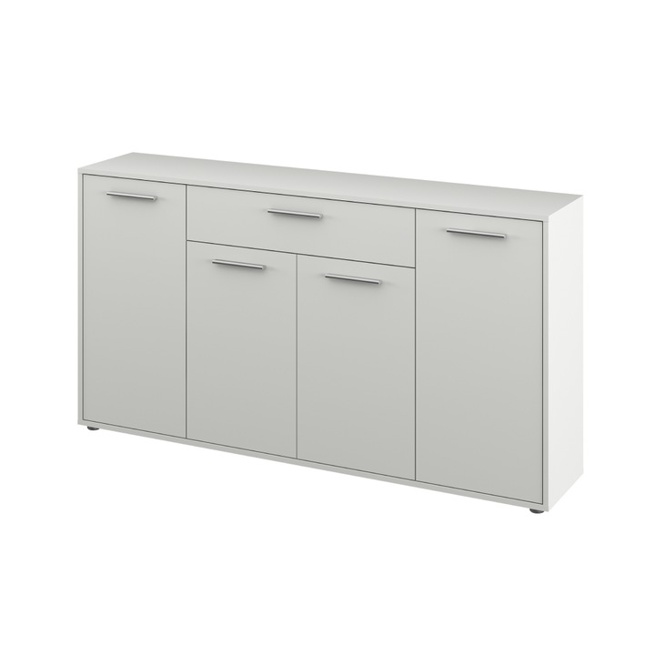 Comoda HDF alb Lunia 163x33x86 cm