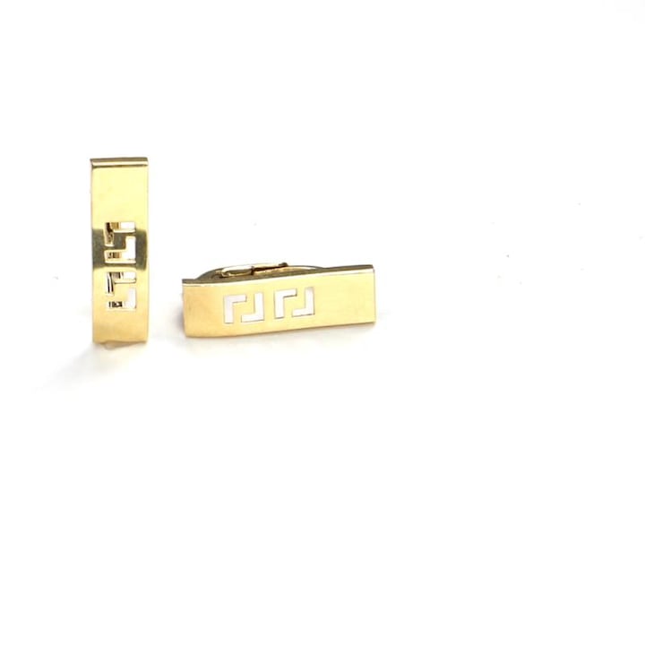 Cercei din aur galben 585 Pattic, 19mm, 2,95g