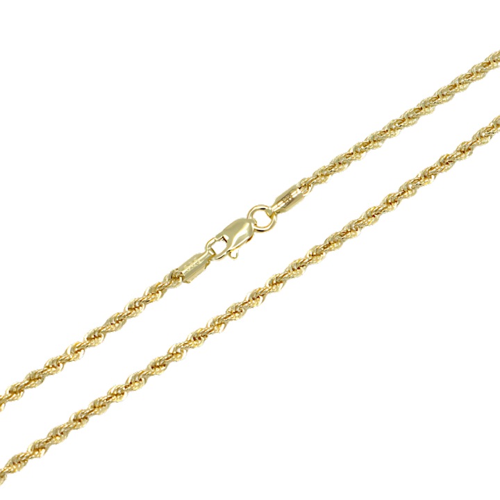 Lantisor de aur, Pattic, 2mm, 2,65g, 14k, 45cm