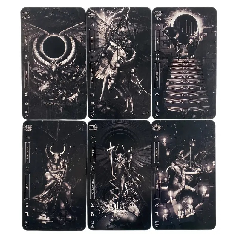 Carti Tarot, Goetia Tarot in Darkness, Fabio Listrani, 78 carti